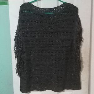 Knit poncho